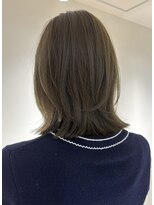 エンス 銀座(Ence)&nbsp;ワンホンレイヤー/ダークブラウン/髪質改善/オリーブベージュ