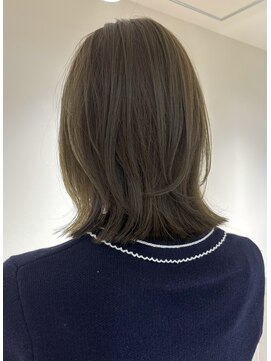 エンス 銀座(Ence) ワンホンレイヤー/ダークブラウン/髪質改善/オリーブベージュ