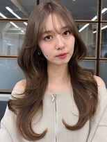 ソア 渋谷(soar)&nbsp;韓国風◎シースルーバング×ロングヘアで大人可愛い小顔レイヤー