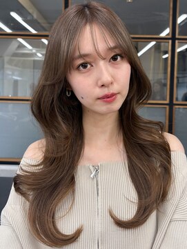 ソア 渋谷(soar) 韓国風◎シースルーバング×ロングヘアで大人可愛い小顔レイヤー