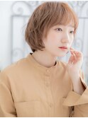 浦和/髪質改善/コーラルベージュ!ゆるふわレイヤーショートボブh