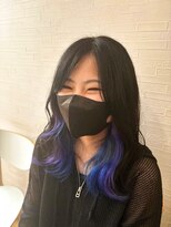 トコトコ(tocotoco)&nbsp;ブルーとパープルのインナーカラー