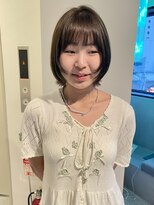 ロカリタ キョウト 河原町三条店(ROCAReTA kyoto)&nbsp;レイヤーボブ　オリーブブラウン　ブリーチなしダブルカラー