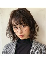 アンサ 長岡天神店(ANSA) ミディアムレイヤー/ボブレイヤー/くびれミディアムウルフカット