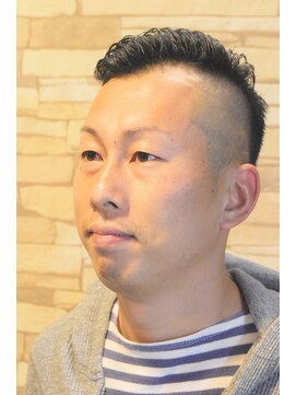 ウルスヘアー(ulus hair) アシンメトリー七三スタイル