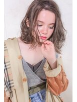 アリー 原宿 表参道(ALLY)&nbsp;[ALLY阿部]大人気の似合わせしやすいベージュ×切りっぱなしボブ