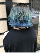 ラグヘアーワークス(LAG HAIR WORKS) グラデーション・ブルー