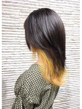 ララ 西川口(LaRA) 暗髪×イエロー　インナーカラーver.（川口・西川口）