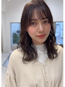 ネイロ 錦糸町(NeiRo) 縮毛矯正ミニウルフテラコッタデジタルパーマくすみブルー