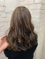 アジールヘア 所沢プロペ通り店(agir hair)&nbsp;ベージュハイライト