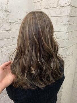 アジールヘア 所沢プロペ通り店(agir hair) ベージュハイライト
