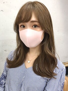 ラブクロムトーキョー オモテサンドウ(LOVECHROME OMOTESANDO) ショコラベージュメルティカラー☆くびれヘアカールベビーバング