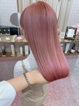 ロンド レア 天神大名店(Lond Le’a) ミルクティーベージュ/ダブルカラ/ケアブリーチ/くびれヘア/天神