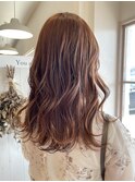 オレンジベージュ/ハイトーンカラー