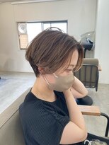 トランク ヘアー デザイン(tranq hair design) 大人可愛いハンサムショートボブアッシュカラーカット