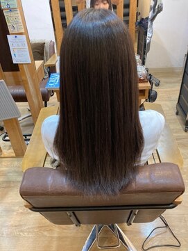 グランバイ アトリエドングリ(Grand × AtlierDonguri) お客様髪質改善データ1413(酸熱ストレート)