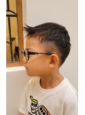 ワンブロック刈り上げスタイル キッズ