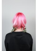 pink × green