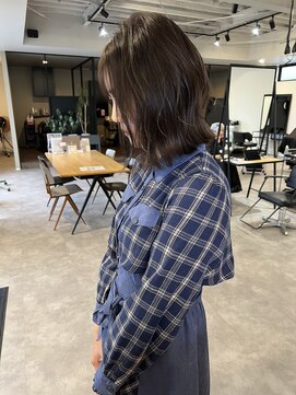 ナンバー(number+) 20代30代大人可愛いダブルカラーアッシュブラウン