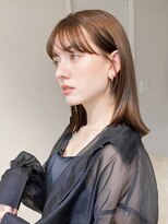 レア 表参道(L'ea)&nbsp;ミディアムヘア暗めカラーグランマッシュデザインカラー