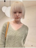ウルフボブ×抜きっぱなしブロンド