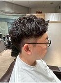 爽やかツーブロック＆パーマスタイル