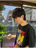 マッシュウルフ/ウルフ/刈り上げない/メンズ/メンズサロン