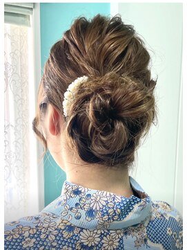 きものサロンティファニー 浴衣ヘア