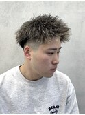 ツイストパーマ/金メッシュ/ジェットモヒカン