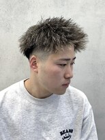 ルースト 西院店(ROOST)&nbsp;ツイストパーマ/金メッシュ/ジェットモヒカン