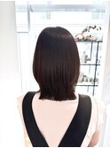 切りっぱなしボブ（外ハネ可）