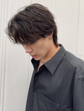 トリッカバルコニー ハヤマ(tricca Balcony Hayama) メンズ/センターパート/マッシュウルフ/ニュアンスパーマ