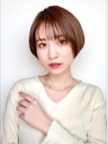 モッズヘア 上尾西口店(mod's hair)&nbsp;小顔似合わせカット愛され丸みショート◎ショコラブラウンp上尾