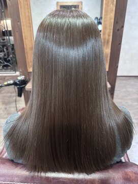 レリーヘアーデザイン(lelie hair design) -lelie-Yuma☆艶感オリーブグレージュカラー