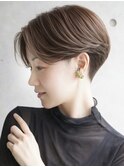 ショートカット×ひし形ショートボブ×前髪あり20代30代40代 s03