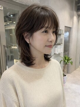 ムクコア(Muk CORE) レイヤーパーマ白髪ぼかしハイライト水素カラー川崎