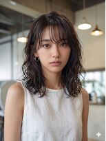 ノラ シブヤ(NORA)&nbsp;ナチュラルパーマミディアムパーマボブパーマパーマボブ