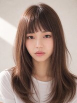 ウィーニード 栄(WENEED)&nbsp;ショコラブラウン×韓国ナチュラルロング