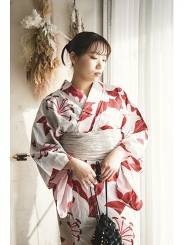 カリラ(CAOLILA)の写真/【堺駅近・駐車場あり】夏のお祭り、花火大会。涼しげなヘアと持ちのいい着付けで“自分らしく美しく”