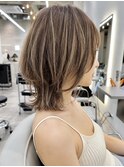 小顔ネオウルフ×ハイライトウルフ20代30代40代