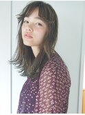 【 LOAVE 】外国人風  / ７０年代風　アッシュミディアムロング