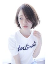 オハナ(ohana)&nbsp;【ohana/表参道】大人可愛い耳かけアシンメトリーストレートボブ