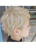 ギャザリング プレイス(GATHERING PLACE)&nbsp;♪ミルクティーハイトーンで可愛いショート♪