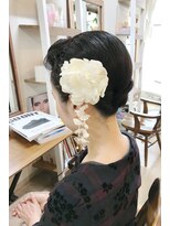 ロカット サロン(Roquat Salon)&nbsp;着物ヘア夜会巻きアレンジ【ヘアセット　立川/立川南/八王子】