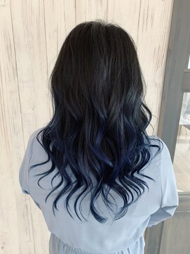 ヘブンリー(heavenly) #ブリーチオンカラー#グラデーションカラー#ブルージュ#ネイビー