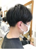 かき上げヘア ニュアンスマッシュ サイドパート 韓国マッシュ