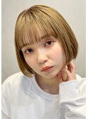 テラコッタ/ミニウルフ/くすみブルー/オン眉[銀座/東銀座］