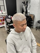 ヘアスタジオワン 藤沢店(HAIR STUDIO ONE)&nbsp;スキンフェード＋ホワイト＋濡れパン