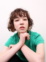 ヨファヘアー 岡本店(YOFA hair)&nbsp;イメチェンふんわりカールフェミニンモードショコラアッシュ0205