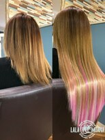 ララ モアナ(LaLa Moana)&nbsp;【ミディアム→ロング】原色編み込みエクステ×最高級エクステ